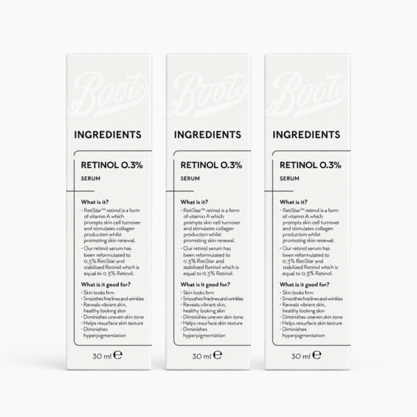 boots retinol Boots Ingredients Retinol 0.3% Serum – Anti-Aging & Skin Renewal Serum (30ml)