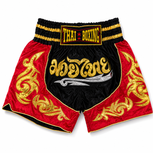 Red & Gold Champion Muay Thai Shorts