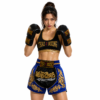 Royal Blue & Black Muay Thai Shorts