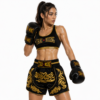 Black & Gold Muay Thai Shorts