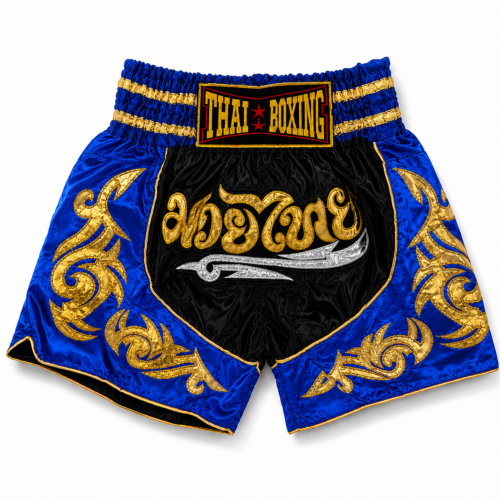 Royal Blue & Black Muay Thai Shorts